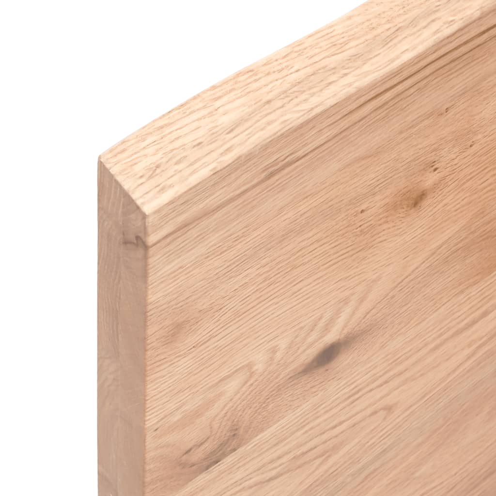 Stolní Deska Hnědá 100X60X(2-4)Cm Ošetřený Dřevo Živá Hrana