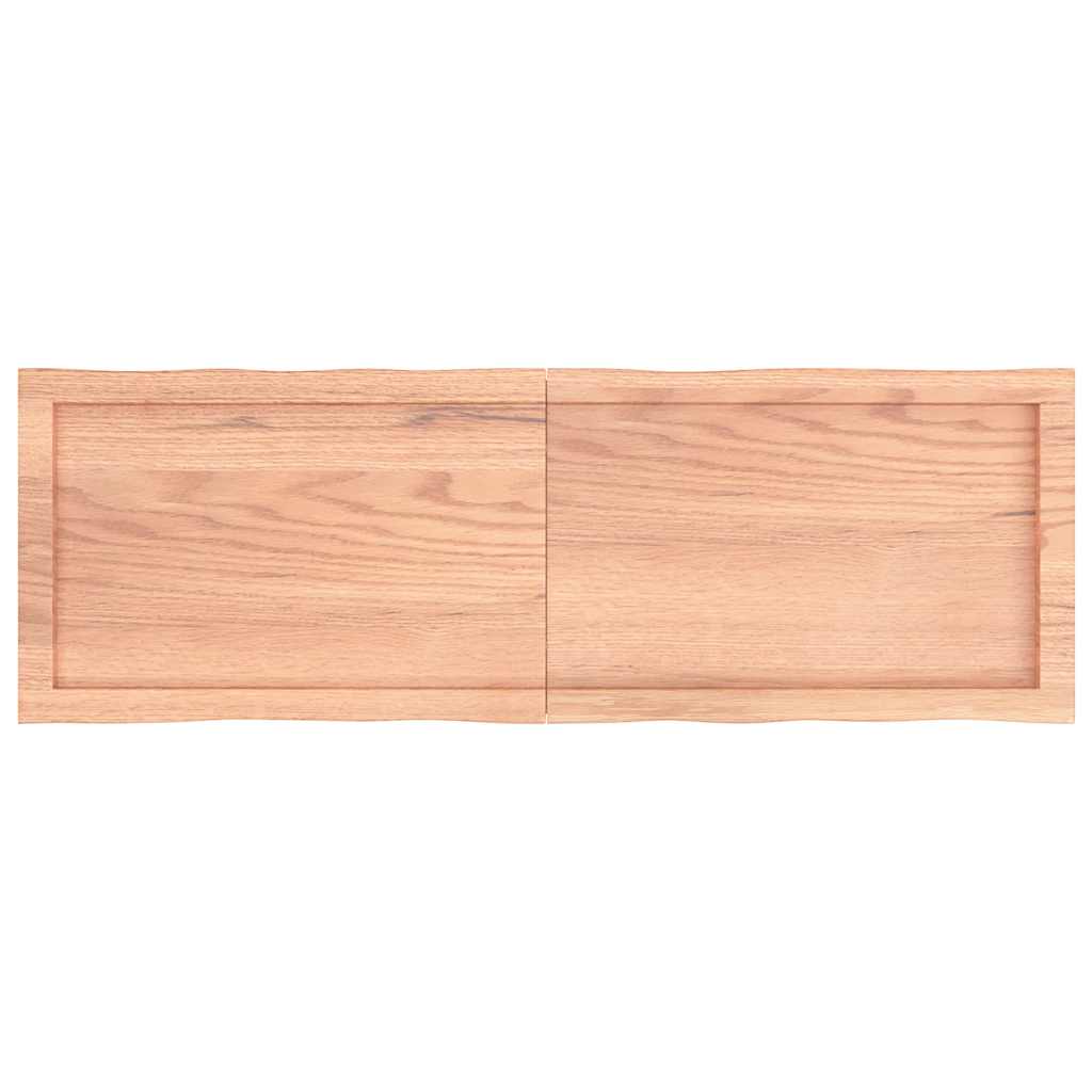 Stolní Deska Hnědá 120X40X(2-4)Cm Ošetřený Dřevo Živá Hrana