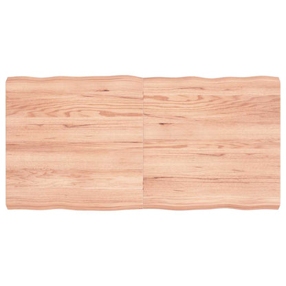 Stolní Deska Hnědá 120X60X(2-6)Cm Ošetřený Dřevo Živá Hrana