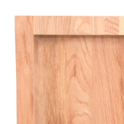 Stolní Deska Hnědá 140X60X(2-6)Cm Ošetřený Dřevo Živá Hrana