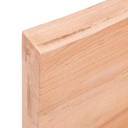 Stolní Deska Hnědá 140X60X(2-6)Cm Ošetřený Dřevo Živá Hrana