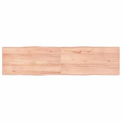 Stolní Deska Hnědá 160X40X(2-4)Cm Ošetřený Dřevo Živá Hrana