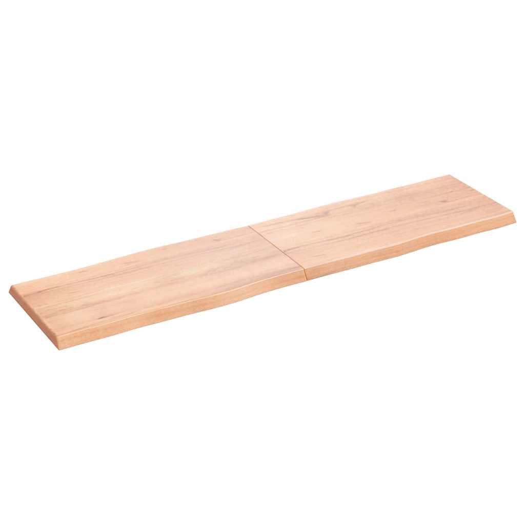 Stolní Deska Hnědá 160X40X(2-4)Cm Ošetřený Dřevo Živá Hrana