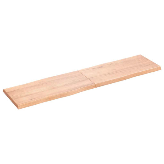 Stolní Deska Hnědá 160X40X(2-4)Cm Ošetřený Dřevo Živá Hrana