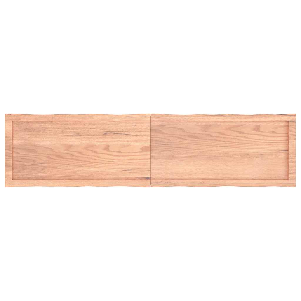 Stolní Deska Hnědá 160X40X(2-4)Cm Ošetřený Dřevo Živá Hrana