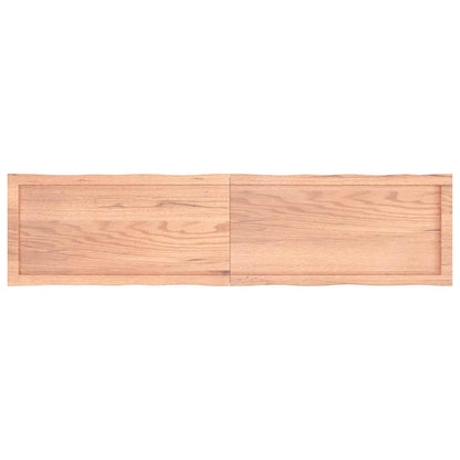 Stolní Deska Hnědá 160X40X(2-4)Cm Ošetřený Dřevo Živá Hrana