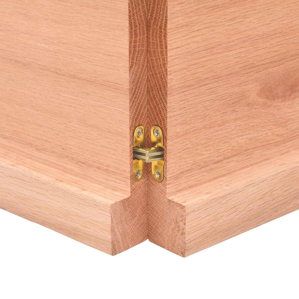 Stolní Deska Hnědá 160X40X(2-4)Cm Ošetřený Dřevo Živá Hrana