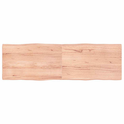 Stolní Deska Hnědá 160X50X(2-4)Cm Ošetřený Dřevo Živá Hrana