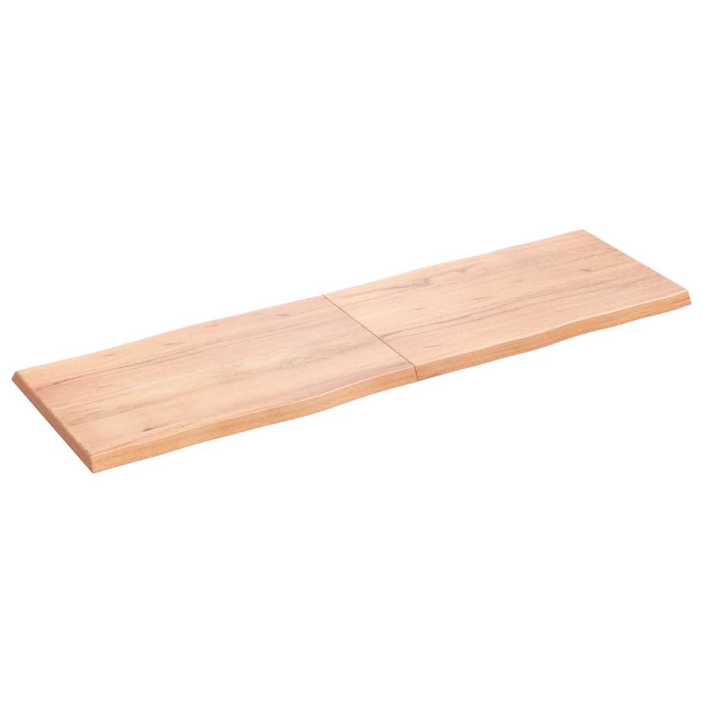 Stolní Deska Hnědá 160X50X(2-4)Cm Ošetřený Dřevo Živá Hrana