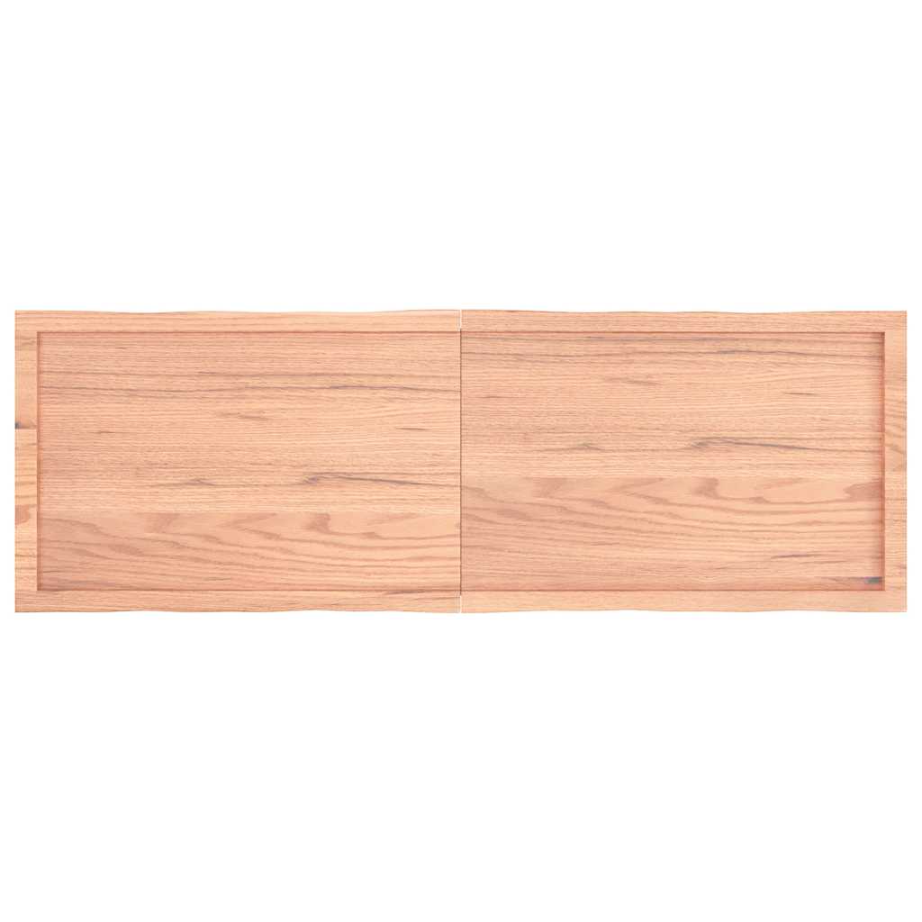 Stolní Deska Hnědá 160X50X(2-4)Cm Ošetřený Dřevo Živá Hrana
