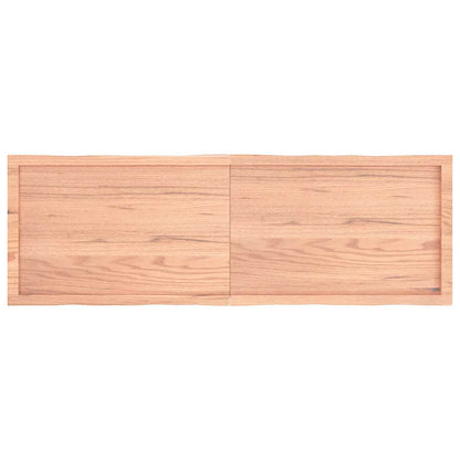 Stolní Deska Hnědá 160X50X(2-4)Cm Ošetřený Dřevo Živá Hrana