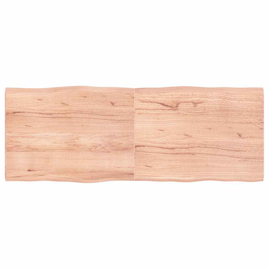 Stolní Deska Hnědá 160X60X(2-4)Cm Ošetřený Dřevo Živá Hrana