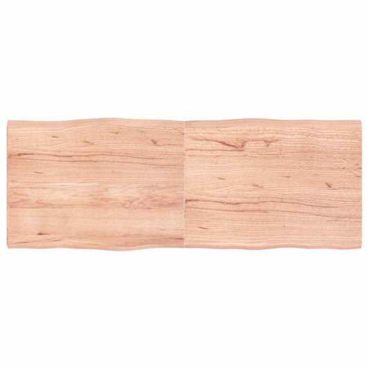 Stolní Deska Hnědá 160X60X(2-4)Cm Ošetřený Dřevo Živá Hrana