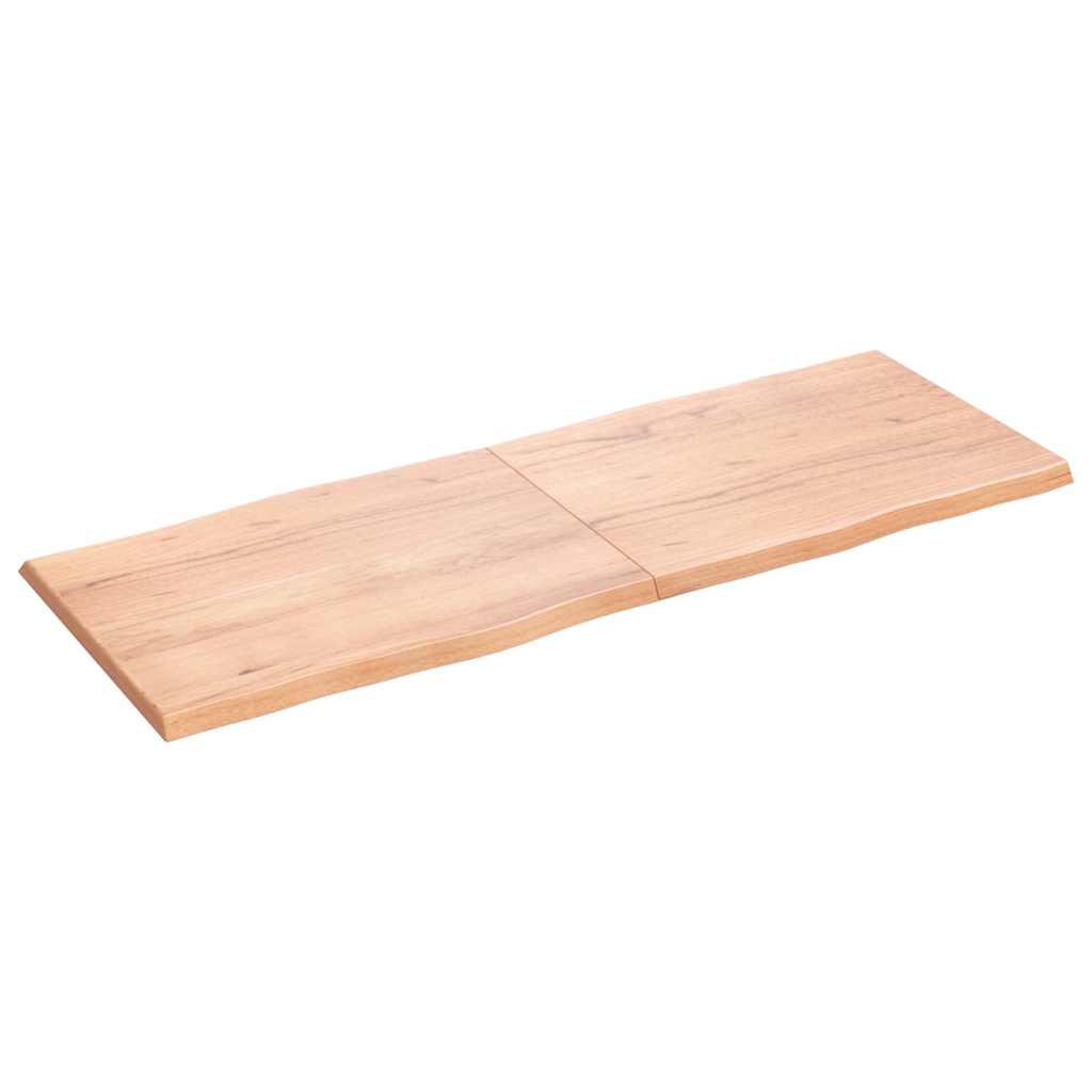 Stolní Deska Hnědá 160X60X(2-4)Cm Ošetřený Dřevo Živá Hrana