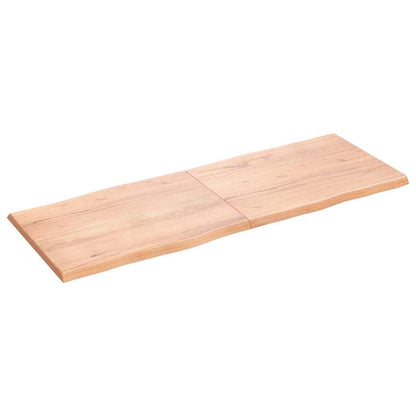 Stolní Deska Hnědá 160X60X(2-4)Cm Ošetřený Dřevo Živá Hrana