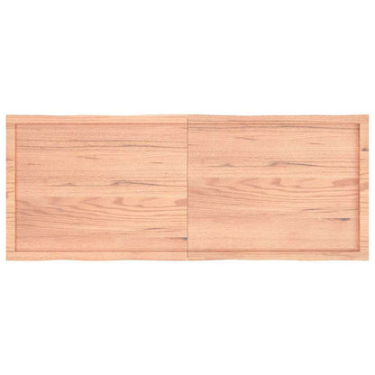 Stolní Deska Hnědá 160X60X(2-4)Cm Ošetřený Dřevo Živá Hrana
