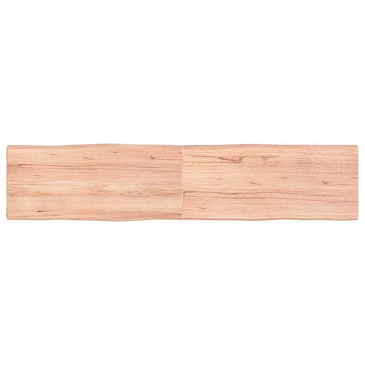 Stolní Deska Hnědá 180X40X(2-4)Cm Ošetřený Dřevo Živá Hrana