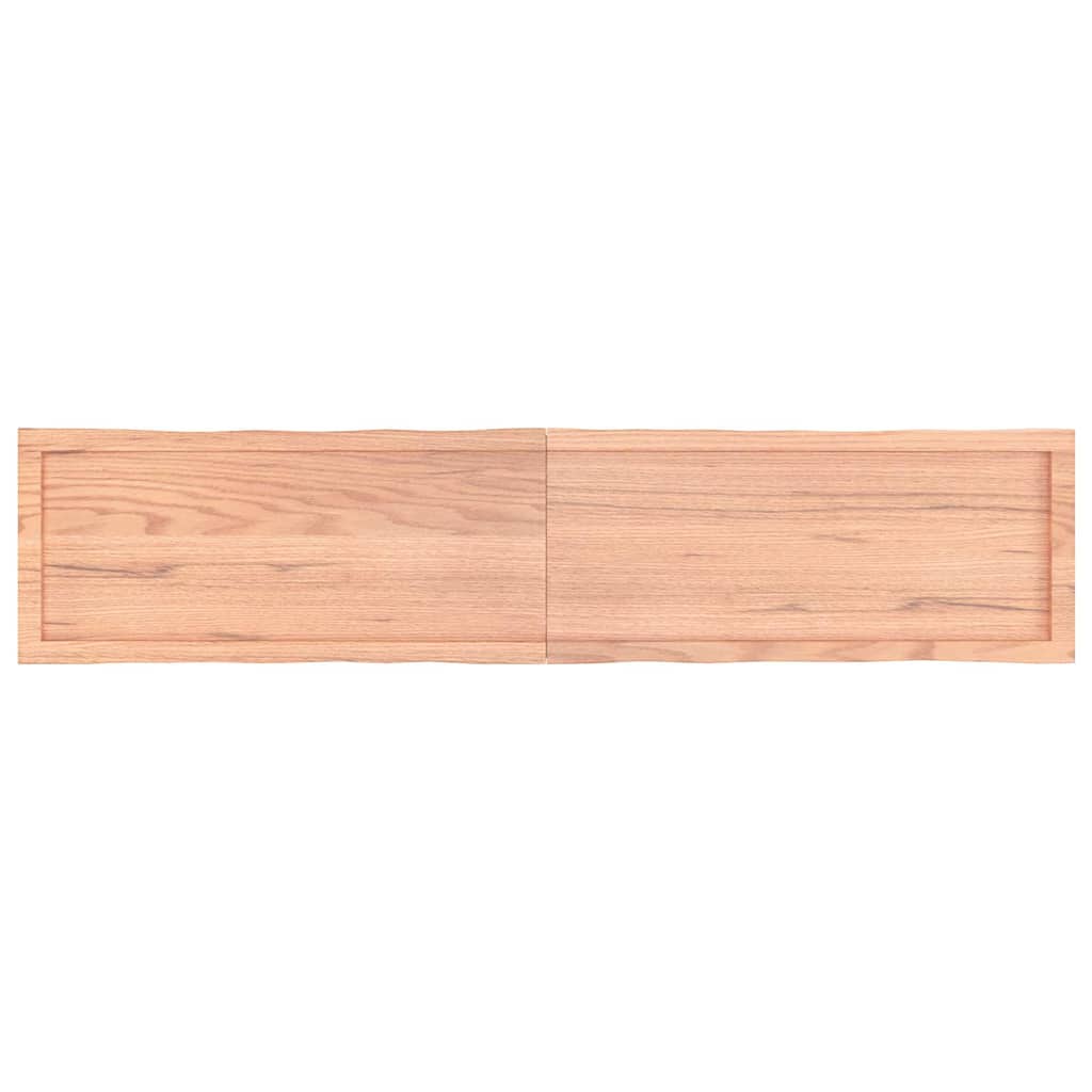 Stolní Deska Hnědá 180X40X(2-4)Cm Ošetřený Dřevo Živá Hrana