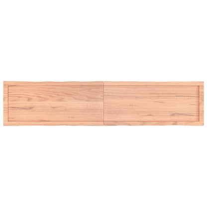 Stolní Deska Hnědá 180X40X(2-4)Cm Ošetřený Dřevo Živá Hrana