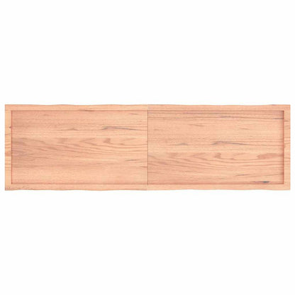 Stolní Deska Hnědá 180X50X(2-6)Cm Ošetřený Dřevo Živá Hrana