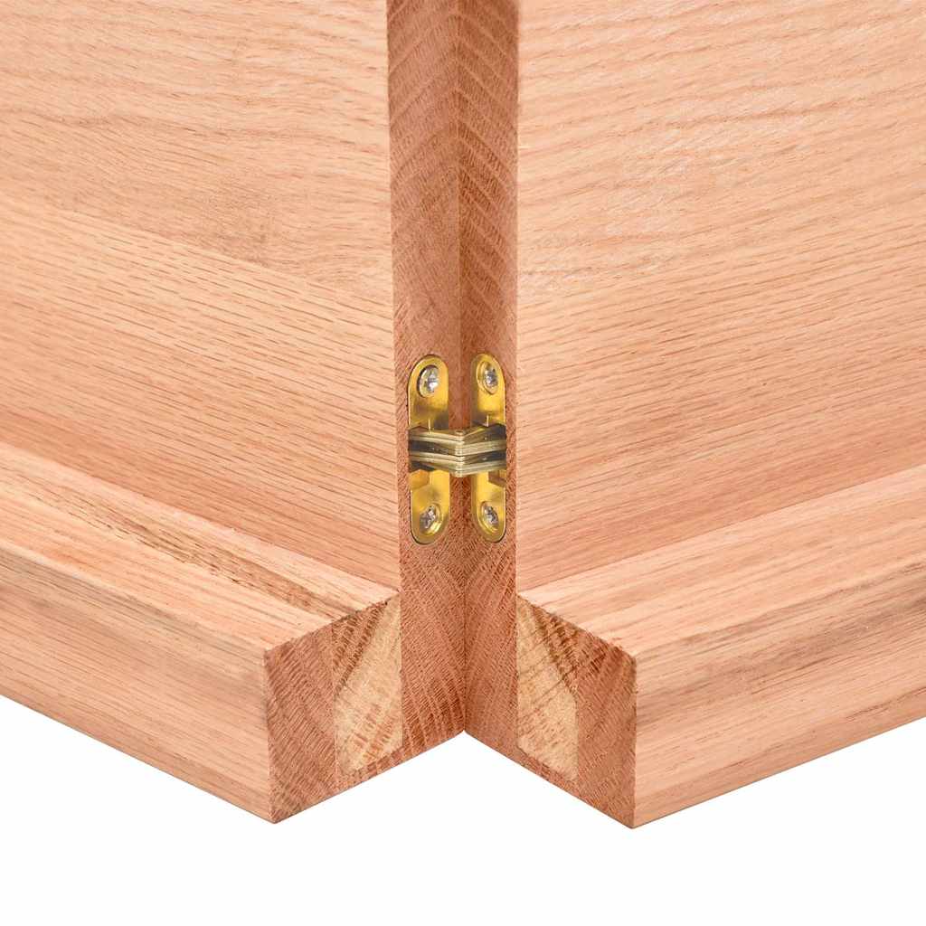 Stolní Deska Hnědá 180X50X(2-6)Cm Ošetřený Dřevo Živá Hrana