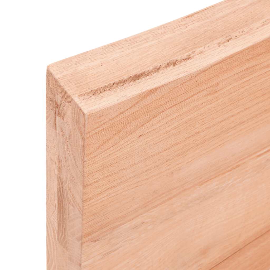 Stolní Deska Hnědá 180X50X(2-6)Cm Ošetřený Dřevo Živá Hrana