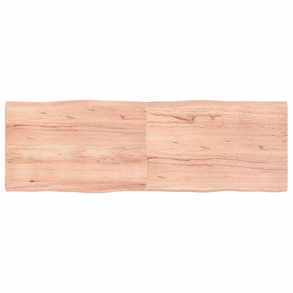 Stolní Deska Hnědá 180X60X(2-4)Cm Ošetřený Dřevo Živá Hrana