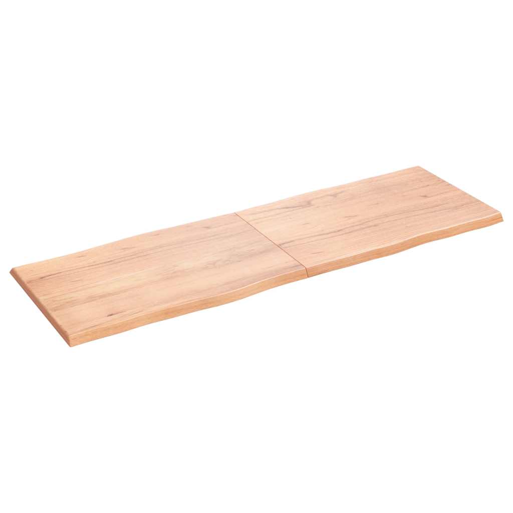 Stolní Deska Hnědá 180X60X(2-4)Cm Ošetřený Dřevo Živá Hrana