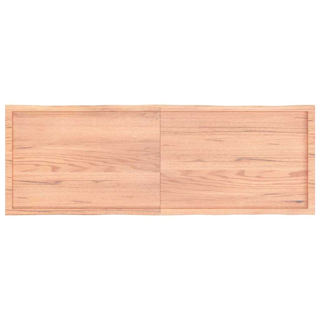 Stolní Deska Hnědá 180X60X(2-4)Cm Ošetřený Dřevo Živá Hrana