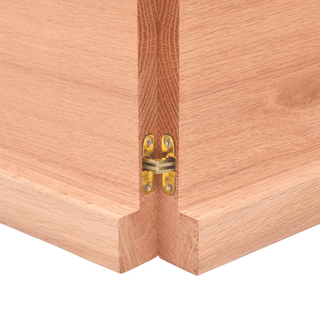 Stolní Deska Hnědá 180X60X(2-4)Cm Ošetřený Dřevo Živá Hrana