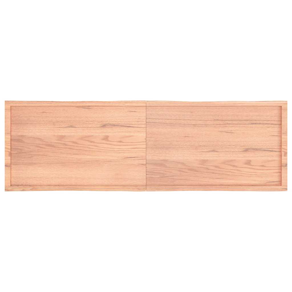 Stolní Deska Hnědá 200X60X(2-4)Cm Ošetřený Dřevo Živá Hrana
