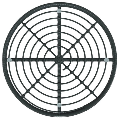 5Dílný Zahradní Jídelní Set Černý Polyratan