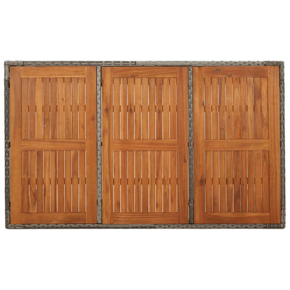 5Dílný Zahradní Jídelní Set S Poduškami Šedý Polyratan