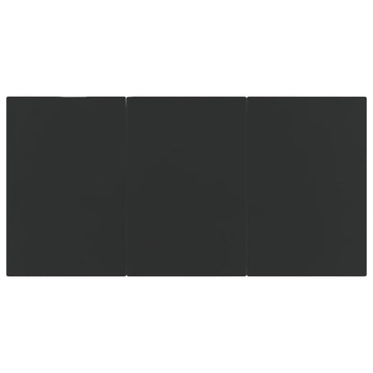 9Dílný Zahradní Jídelní Set S Poduškami Černý A Šedý Polyratan Šedá