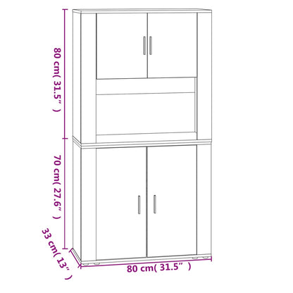 Skříň Highboard Kompozitní Dřevo