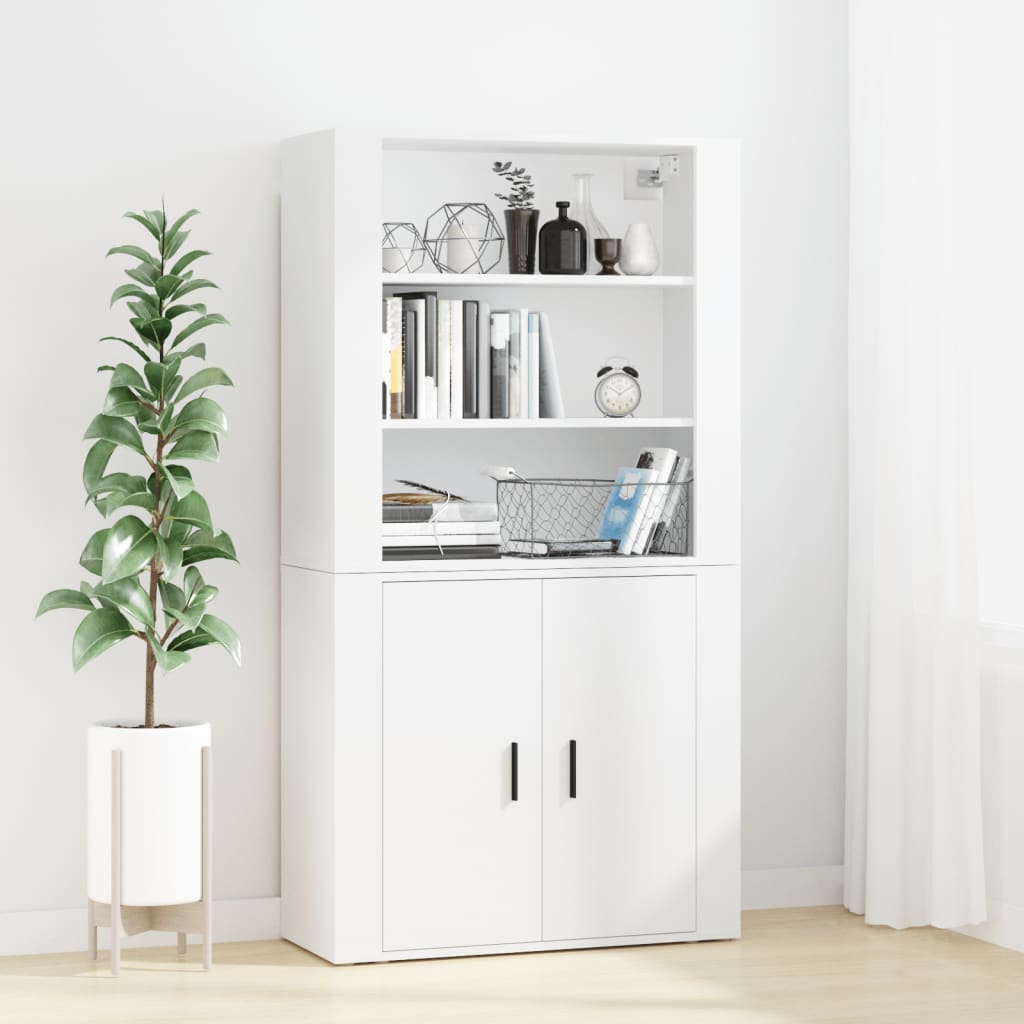 Skříň Highboard Černá Kompozitní Dřevo