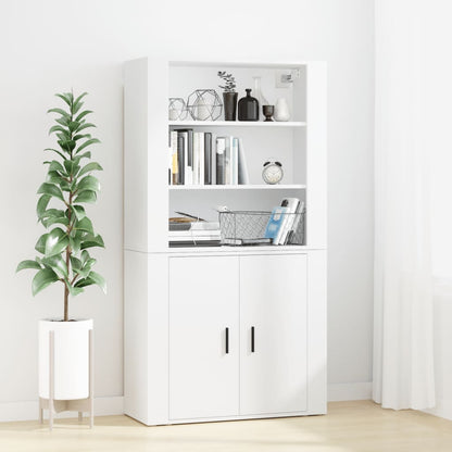Skříň Highboard Černá Kompozitní Dřevo