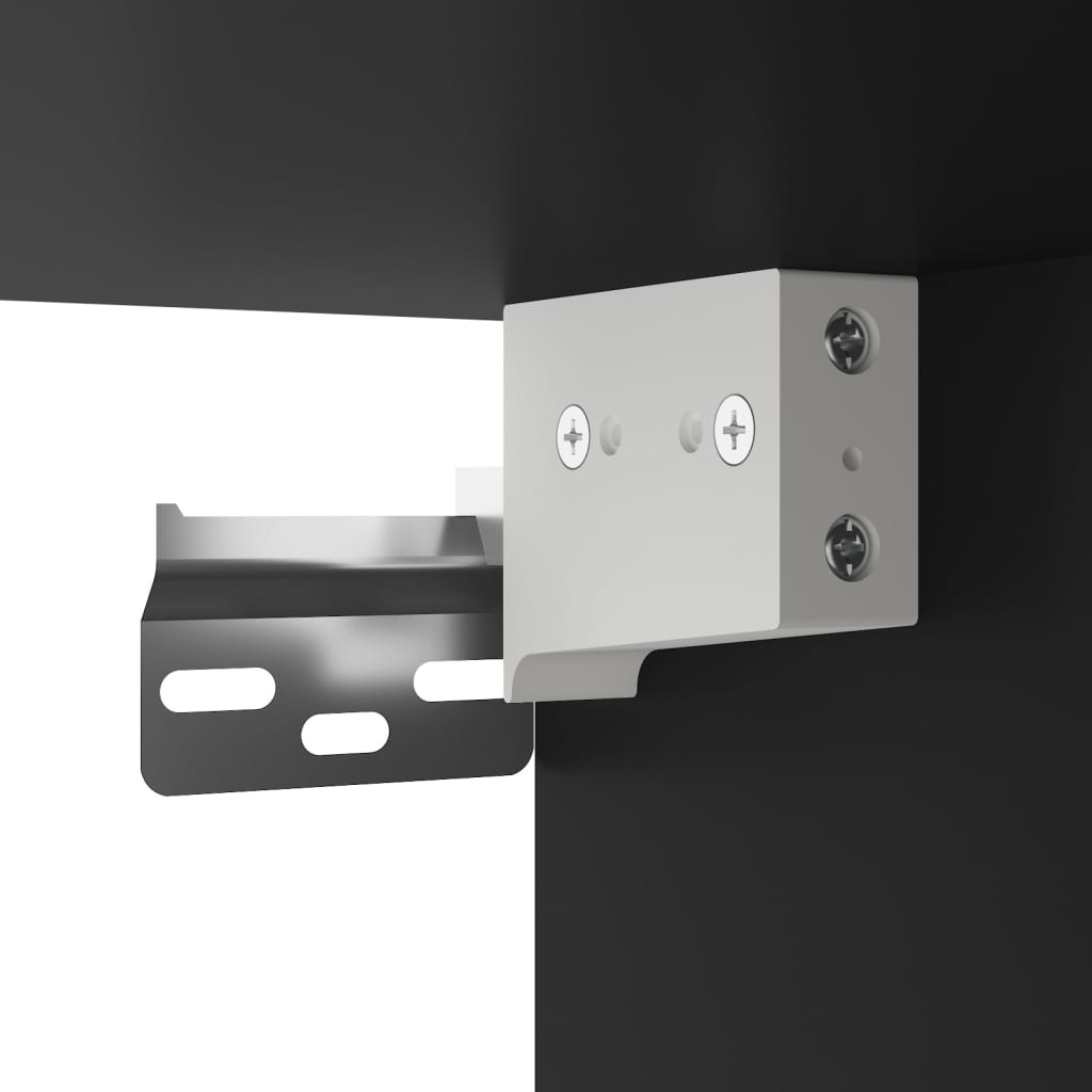 Skříň Highboard Černá Kompozitní Dřevo