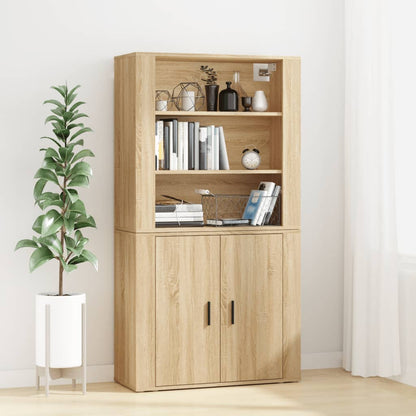 Skříň Highboard Černá Kompozitní Dřevo