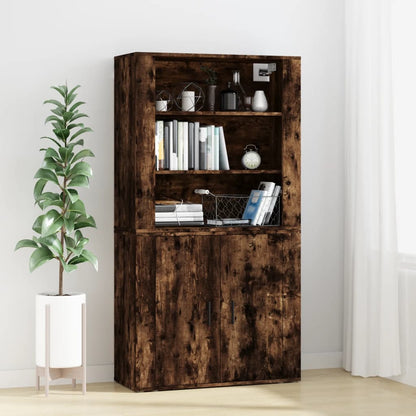 Skříň Highboard Černá Kompozitní Dřevo