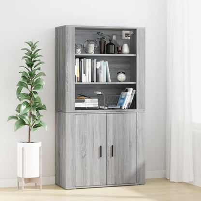 Skříň Highboard Černá Kompozitní Dřevo