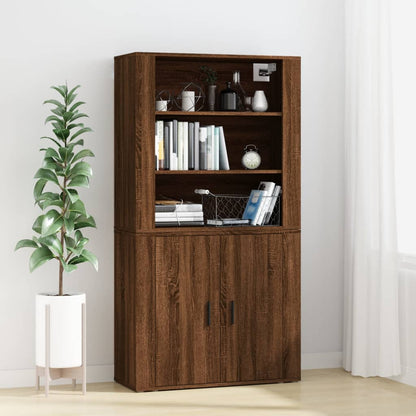 Skříň Highboard Černá Kompozitní Dřevo