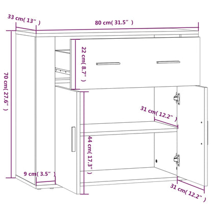 Skříň Highboard Kompozitní Dřevo
