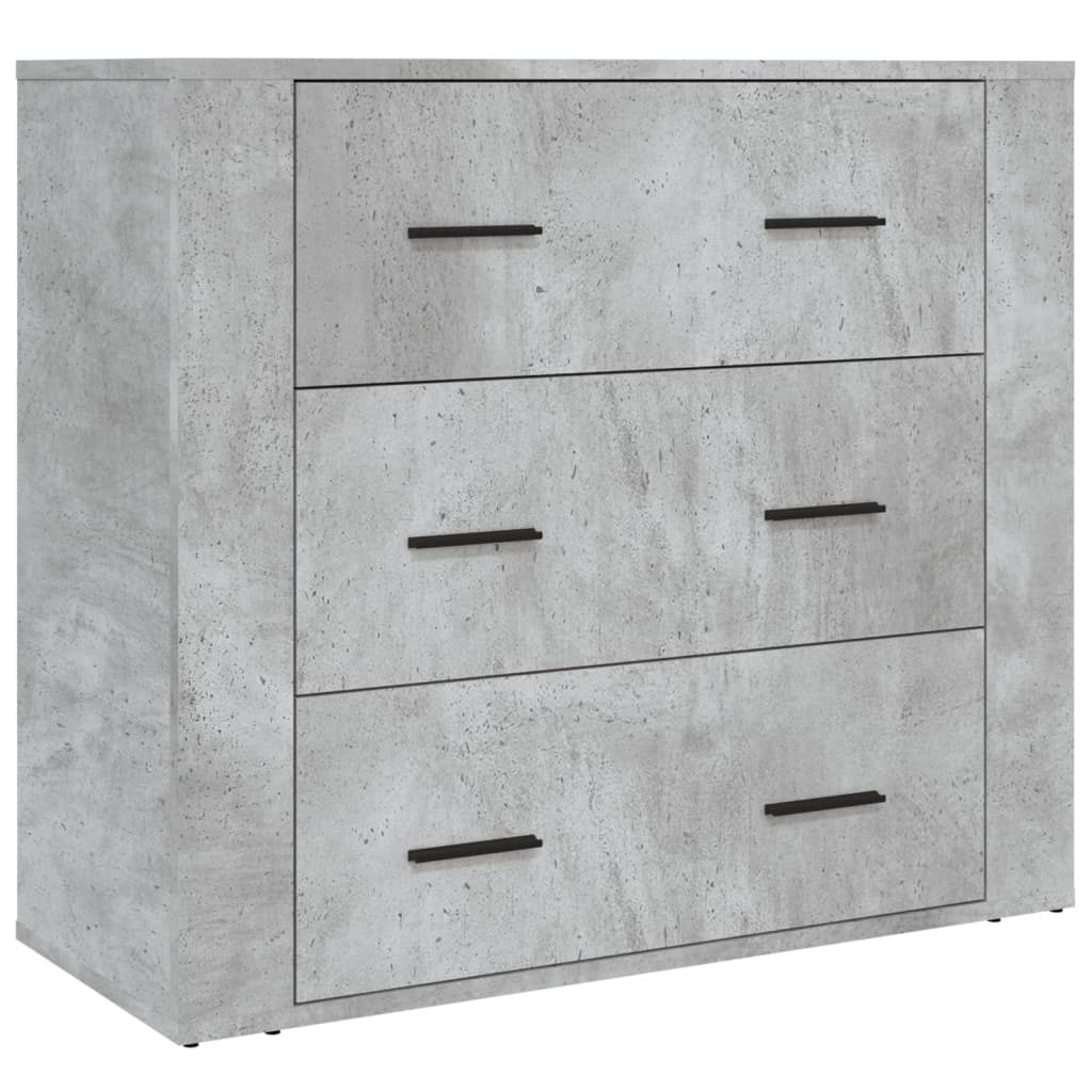 Skříň Highboard Betonově Šedá Kompozitní Dřevo