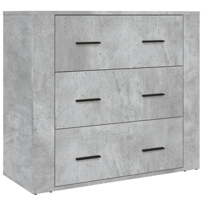 Skříň Highboard Betonově Šedá Kompozitní Dřevo