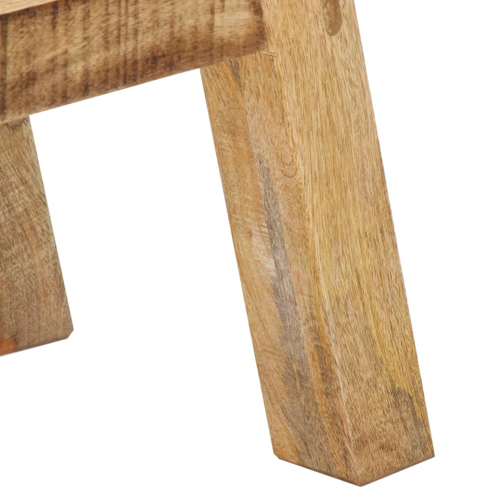 Příborník Hnědý A Černý 160X30X76 Cm Masivní Mangovníkové Dřevo