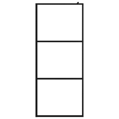 Zástěna Do Průchozí Sprchy S Policí Černá Esg/Hliník