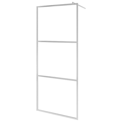 Zástěna Do Průchozí Sprchy S Policí Chrom 90X195 Cm Esg/Hliník