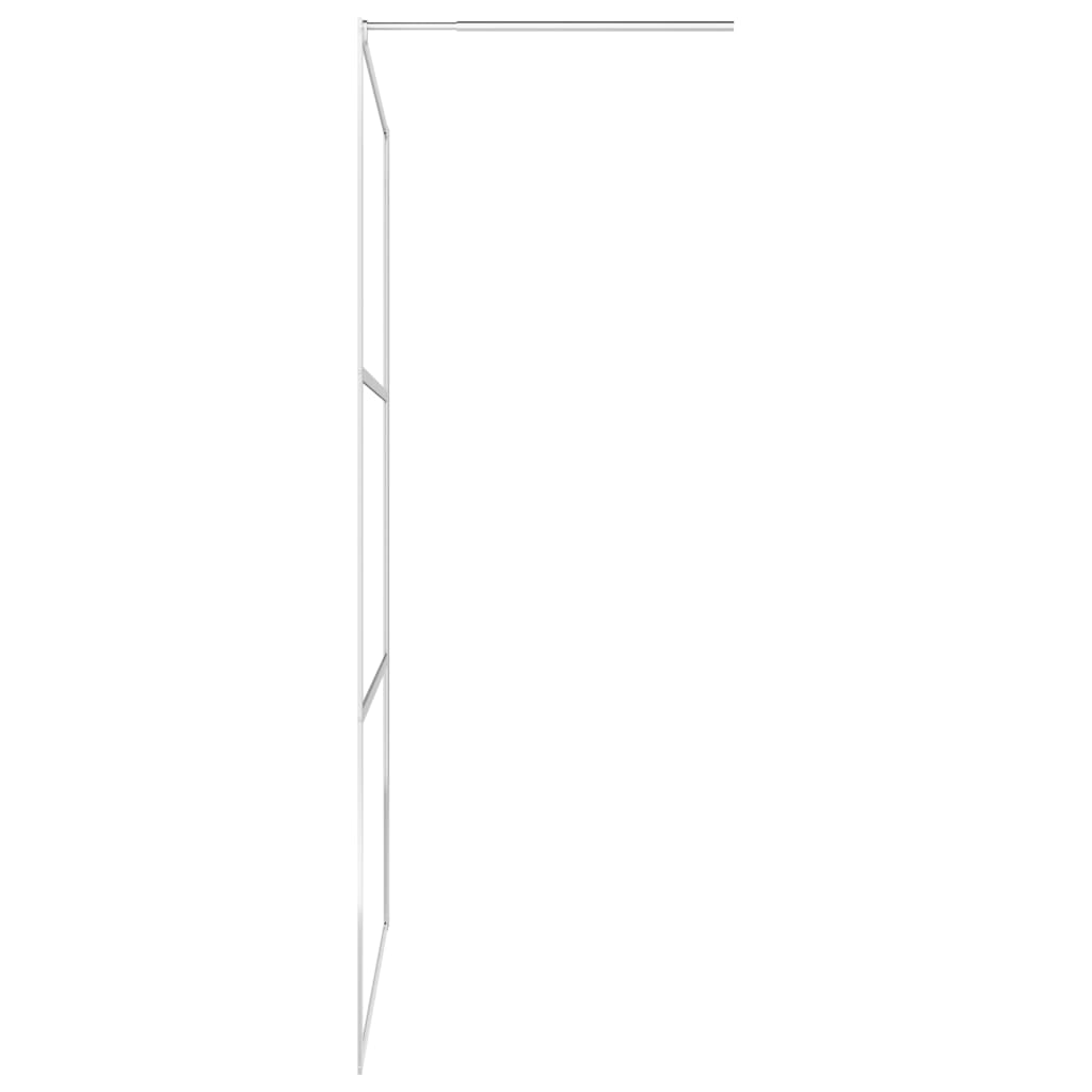 Zástěna Do Průchozí Sprchy S Policí Chrom 90X195 Cm Esg/Hliník