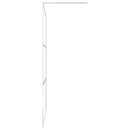 Zástěna Do Průchozí Sprchy S Policí Chrom 90X195 Cm Esg/Hliník